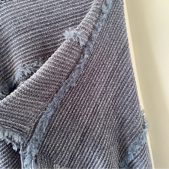 Natural Life Chenille Poncho Scarf NWT Boho Lagenlook Minimalist Coastal - Picture 7 of 7